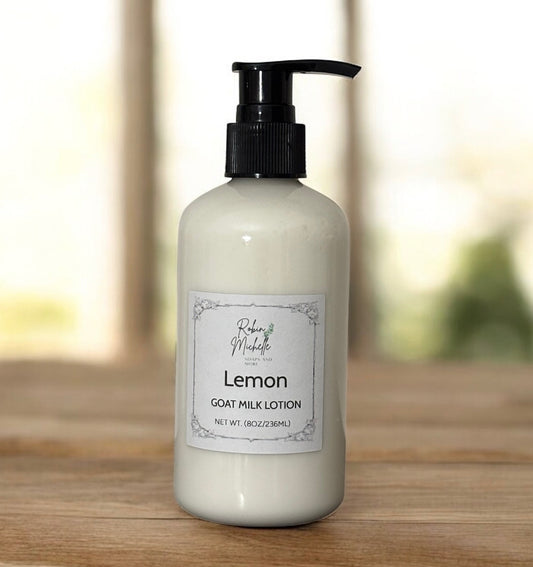 8oz Goat Milk Lotion-Lemon